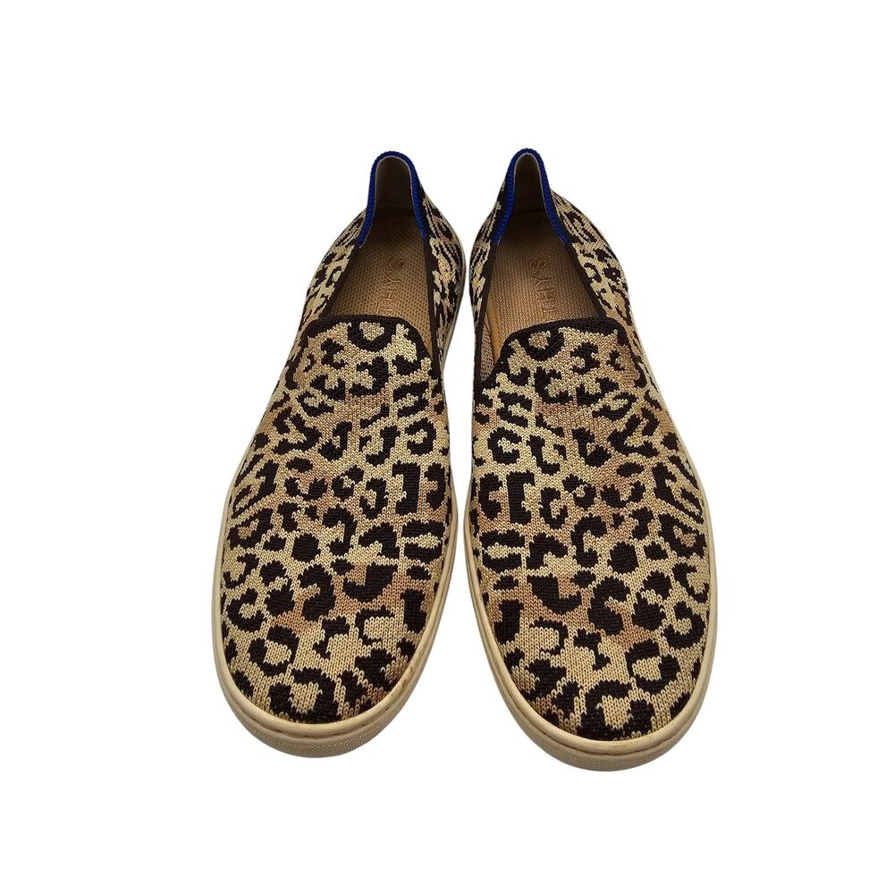 Rothys Womens Slip On Sneakers US 8 EU 38.5 Leopard Cat Animal Print Shoes - Picture 4 of 7